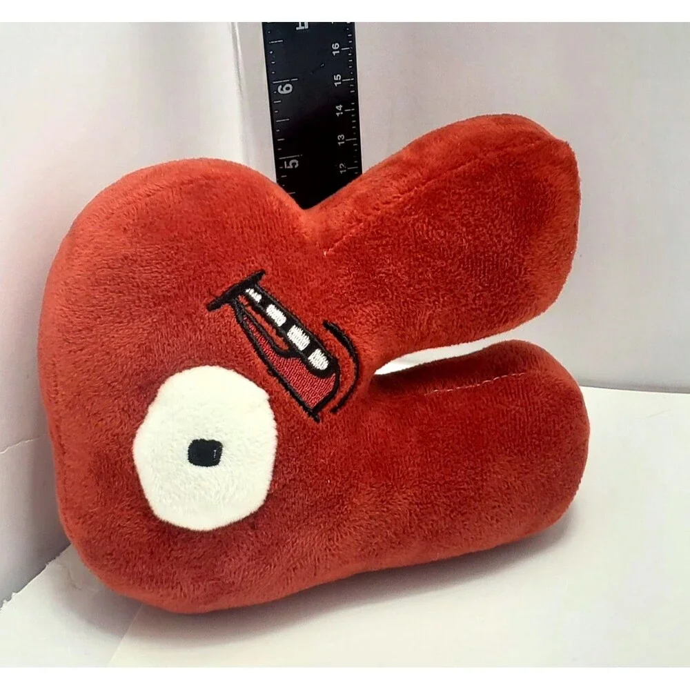 Alphabet Lore Letter R Plush Red Monocular One Eye Stuffed Toy Animal 7